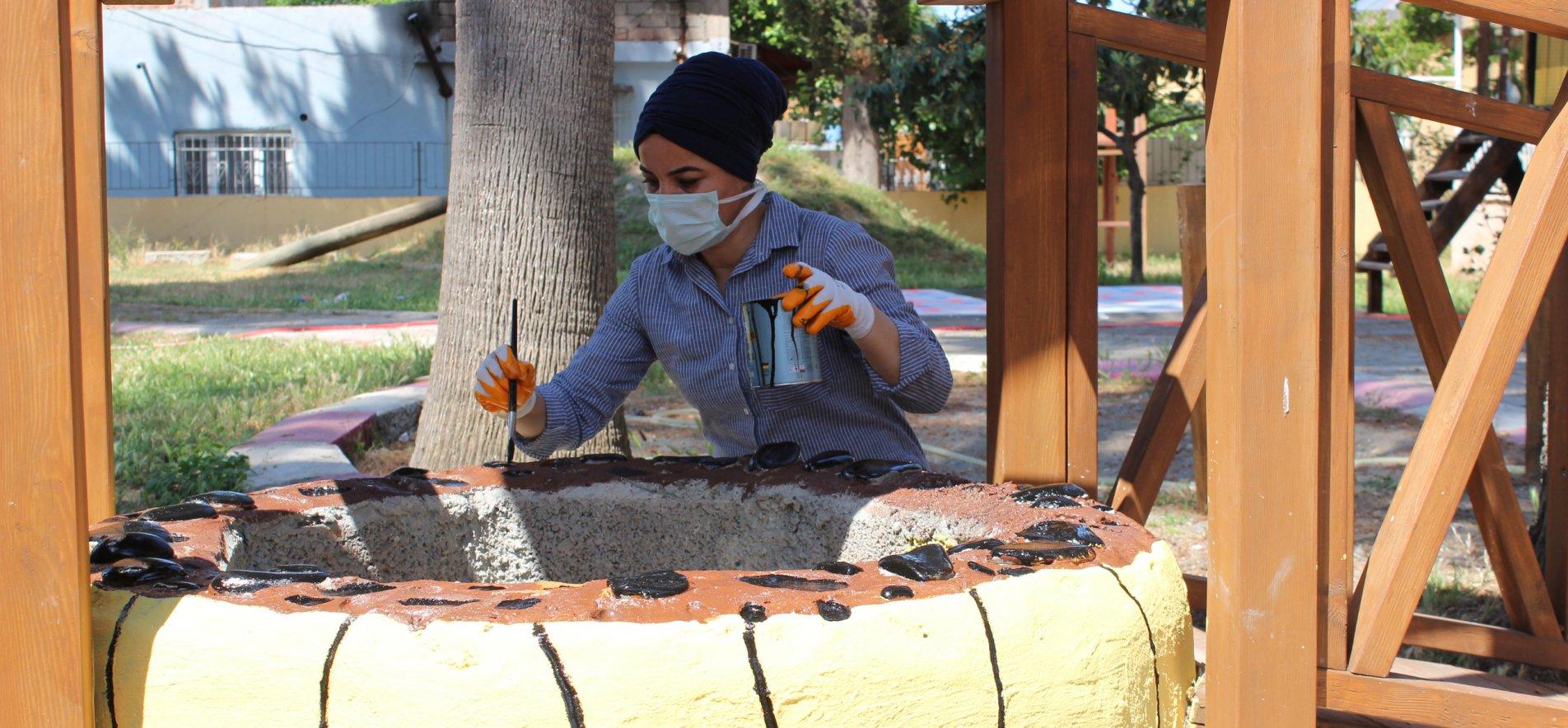 MINI ZOO ESTABLISHED IN THE GARDEN OF A KINDERGARTEN IN HATAY