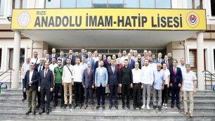 MINISTER TEKİN VISITS THE HIGH SCHOOL THAT HE GRADUATED