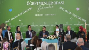 MINISTER TEKİN MEETS WITH TEACHERS IN KASTAMONU